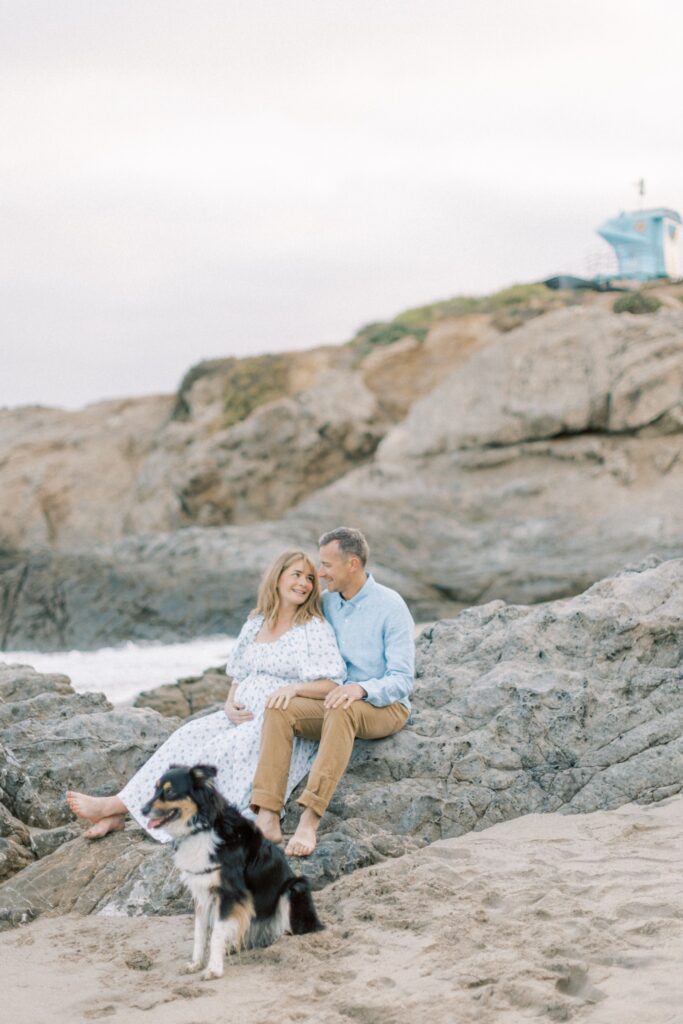 Ventura County maternity photos at the beach during golden hour, pregnant mother in flowing neutral dress at Oxnard Beach Park, coastal maternity photography inspiration in Southern California, what to wear for maternity photos in Ventura County, luxury maternity session near Ojai and Ventura beaches, romantic pregnancy photos with soft natural light, California maternity photographer capturing emotional motherhood moments outdoors, ventura county maternity, ventura county maternity photographer