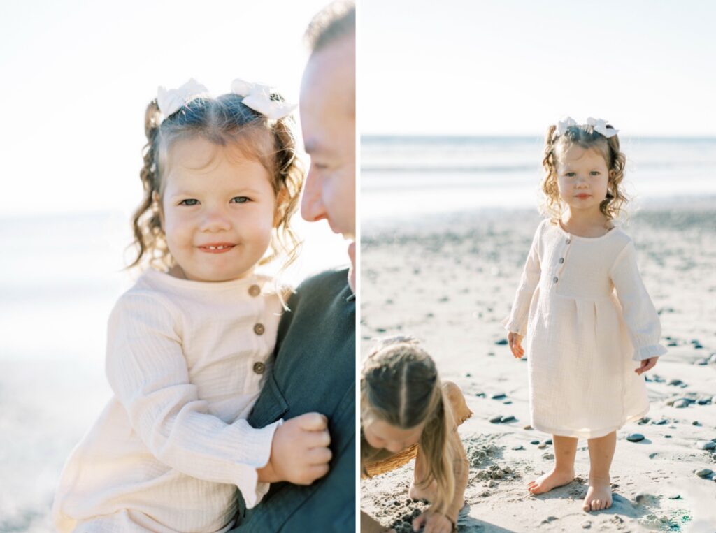 Family of four smiling together during fall family photos in Ventura County, holiday photos of kids together with christmas tree Thousand Oaks, candid shots of family fall photos, santa holiday mini sessions, fall candid mini sessions ventura county, christmas tree family session in ventura county, fall beach photos of family together in Los Angeles, beach photos of kids in fall San Diego, gingerbread making holiday photos in Thousand Oaks, holiday mini session photos in Los Angeles